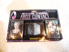Vintage Star Trek 1997 First Contact Ata Boy 3 set Magnet Sci Fi Paramount Borg