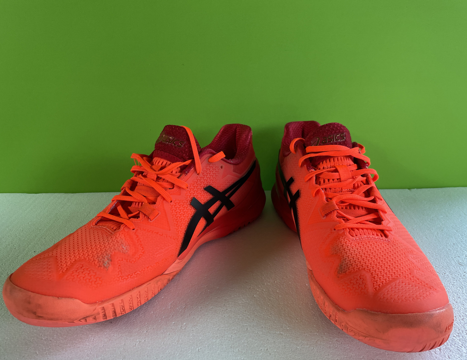 Asics SKY Red Men's Tennis Court shoes Tokyo Sunrise Red 10.5 Gel