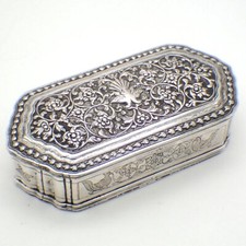 Boite ornée argent 800 motif persan