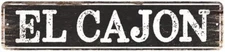 EL CAJON Personalized Chic Metal Sign Home Decor Cities 4x18 104180007172