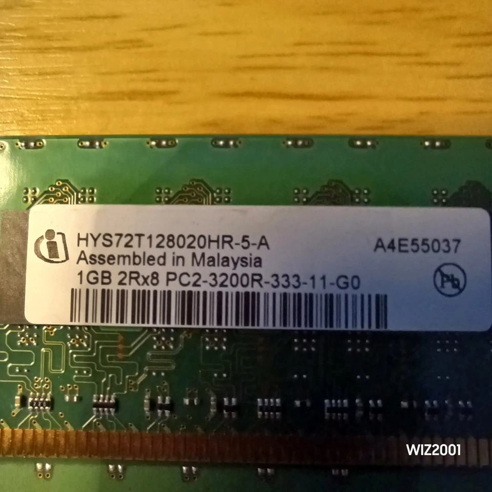 Lot 10x 1GB Samsung Hynix MICRON ATP PC2 DDR2 ECC Registered Server RAM TOT=10GB - Image 4 of 4