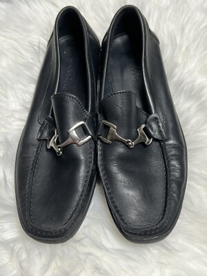 SANDRINO Sandro Moscoloni Men\'s Black Leather Horsebit Loafers US 9M Spain SANDRINO Sandro Moscoloni Men main image 2