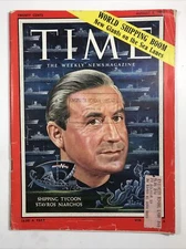 Time Magazine August 6, 1956 Shipping Tycoon Stavros Niarchos -full magazine