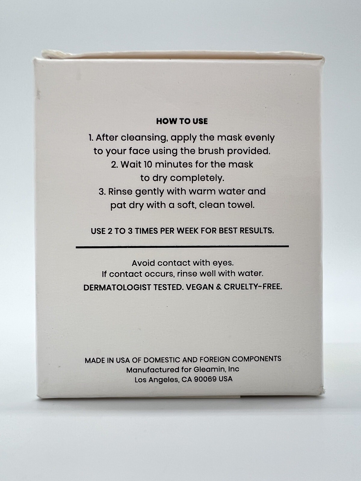 Gleamin Vitamin C Clay Mask for Dark Spots, Dull Skin, Scarring