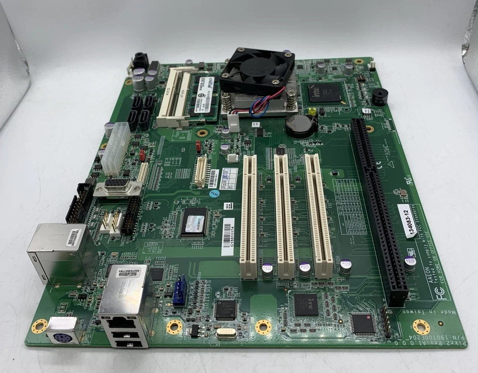 AAEON Pike2 Industrial Motherboard Intel Atom N550 4GB DDR3 w/ Heatsink 134083-1 - Image 2 of 4