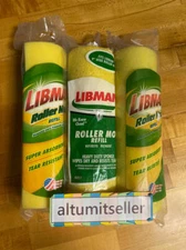 Libman Roller Mop Refill - Super absorbent / Tear Resistant- 3 PACK FAST SHIP