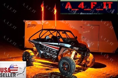 4 pc Remote LED light ROLL SXS ATV UTV RZR 4 wheeler RZR TERYX USA 