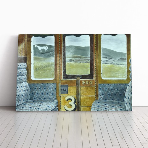 Train Landscape Ravilious Eric Ravilious Train Landscape Canvas Wall Art Print Framed Picture ...