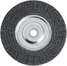 Forney 72747 Wire Bench Wheel Brush, Fine Crimped with 1/2-Inch and 5/8-Inch...