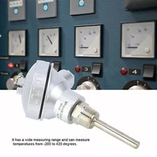 RTD PT100 Temperature Sensor Probe 1/2"NPT Thread Thermocouple Terminal-HeadΦ6mm