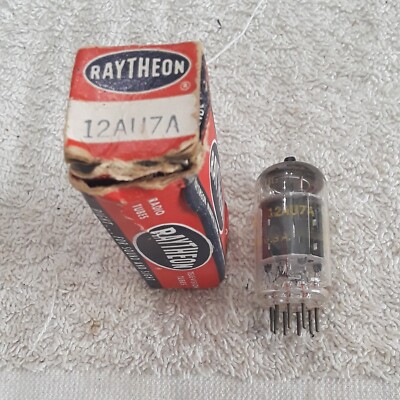 NOS Raytheon 12AU7A Vacuum tube