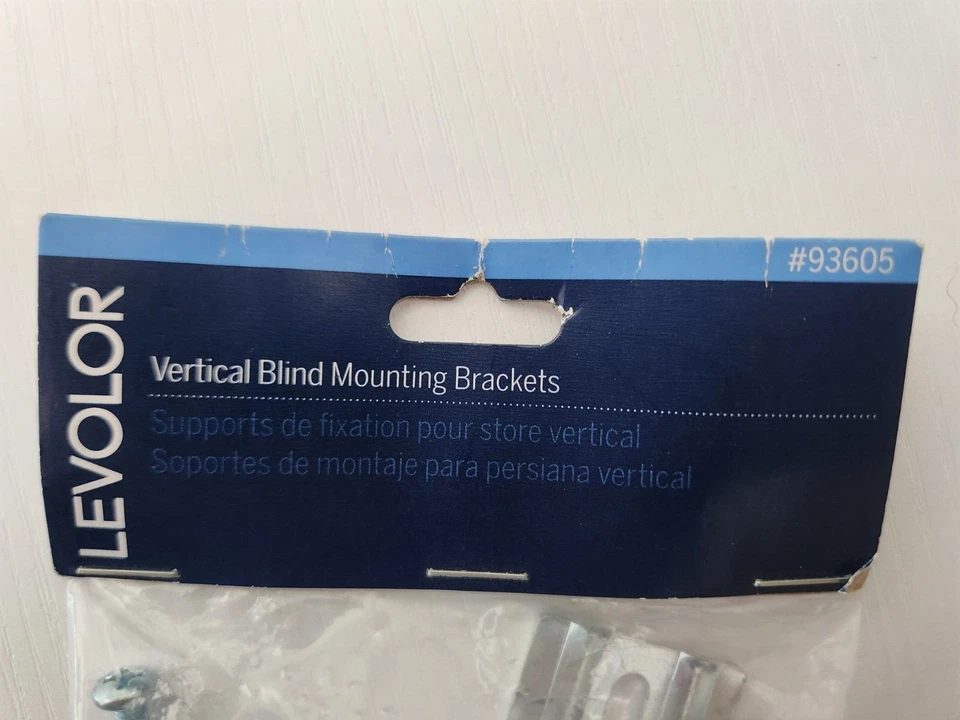 Soportes de montaje ciegos verticales Levolor #93605 Foto 3 de 4