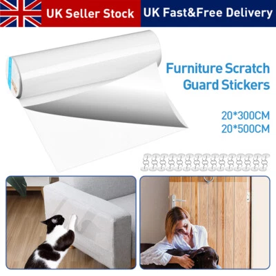 Cat Couch Protector Sofa Self-adhesive Tape Furniture Anti-Scratch Post Guard