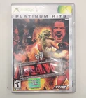 WWE Raw (Microsoft Xbox, 2002) - With Original Case (No Manual) - Platinum Hits