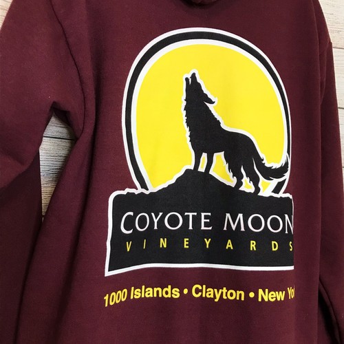 Felpa con cappuccio Coyote Moon Vineyards 1000 isole piccola donna bordeaux profondo - Foto 6 di 7