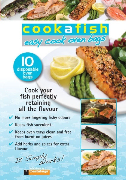 toastabags cookafish Fish Cooking Oven Disposable Bags - Pack of 10