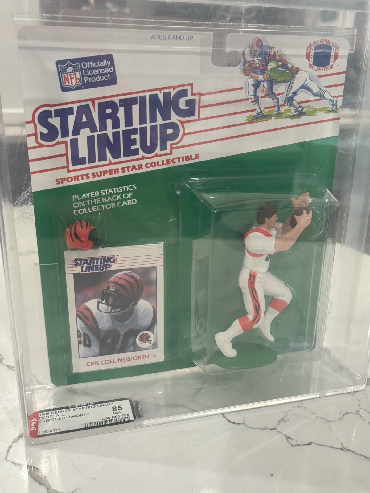 1988 Cris Collinsworth Cincinnati Bengals Starting Lineup AFA Graded 85