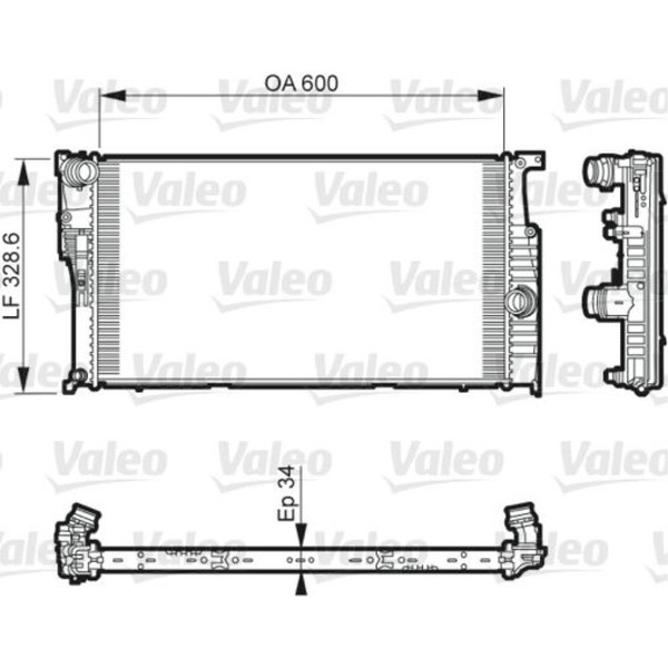 Valeo WasserküHler MotorküHler Alu FüR BMW 3Er Touring F31 335D Xdrive 435D-image