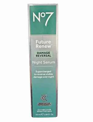 No7 Future Renew Damage Reversal Supercharged Night Serum | 50ml (2193)