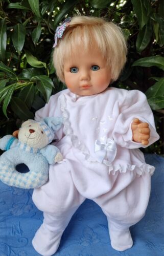 Zapf Puppe 54 cm 50-Z-18 blonde Spielpuppe Babypuppe aus 80-er Jahren Doll 06 - Bild 4 von 24