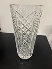 Large Vintage Waterford Crystal Clare Cut Pineapple & Diamond Skyshell Vase 12"