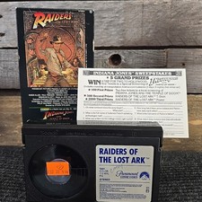 Indiana Jones Raiders of the Lost Ark BETAMAX Beta Tape Slipcover Box Film Movie