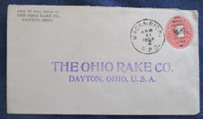 1903 Mack & Rich RPO Cancel on DAyton Ohio Rake Co Reply Cover