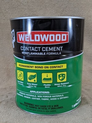 DAP Contact Cement Weldwood Nonflammable Gen Purpose 1 gal Can Natural DENTED