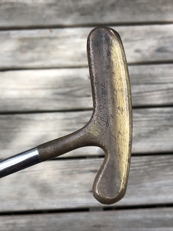 RH Titleist Acushnet Bronze Brass Bulls Eye La Femme Putter John Rueter - Image 2 of 4