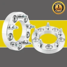 2pc Wheel Spacers Adapters 5x4.75" | 1" | 87.1mm CB | 12x1.5 For Chevy Corvette
