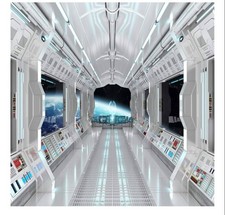 10X10FT Space Backdrop Spaceship Photography Background LYWYGG
