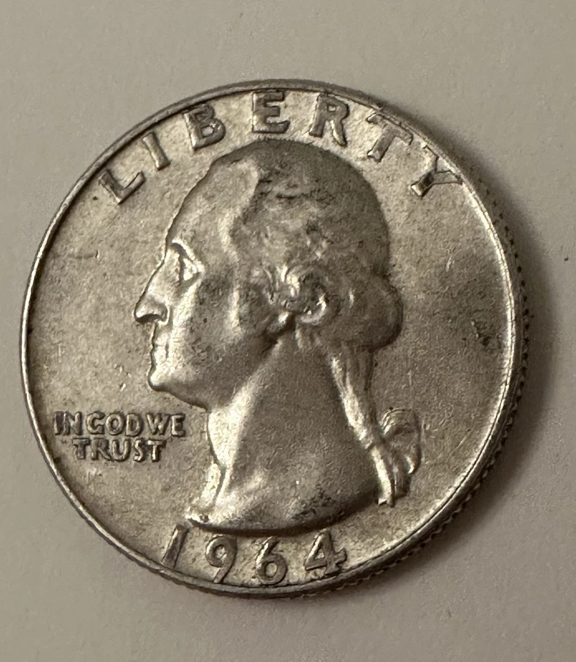 1964 P Washington Quarter- AU- Silver Coin - Image 2 of 4