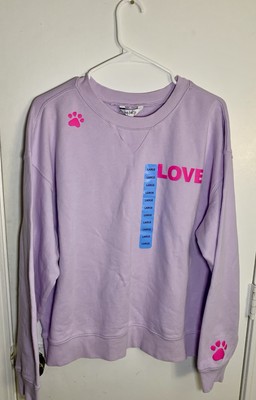 Wild Fox graphic crewneck Dogs Love Me sweatshirt Woman s size Large