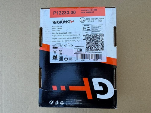 WOKING P1223300 KIT Plaquettes de Frein Avant - Photo 2/3