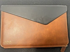 NEW Dulccio Leather Tablet Folio/Case fits Tablets 7.8 x 5.1 - See list below