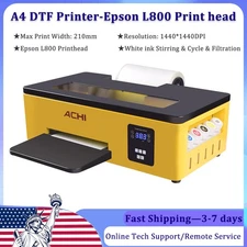 A4 Epson L800 Head DTF T-Shirt Printer Flatbed Inkjet Printer Direct to Film
