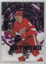 2023 Upper Deck Fleer Ultra Medallions Platinum 15/100 Lucas Raymond #M-24 0d95