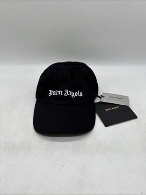 Palm Angels Classic Logo Erwachsene Verstellbare Cap Schwarz Neu