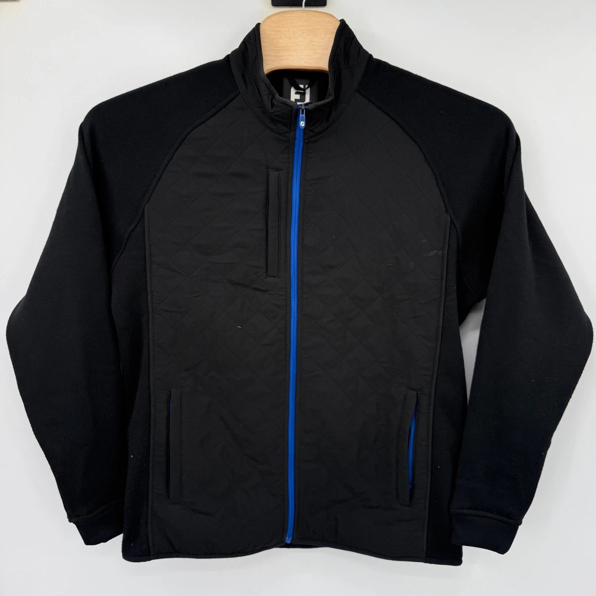 Veste Hybride FootJoy FJ Pour Homme – Noire – Fermeture éclair – Taille M