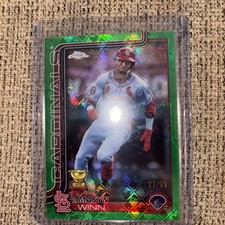 Masyn Winn 27/ 99 - 2025 Topps Chrome Logofractor Green STL Cardinals