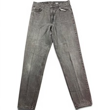Levi's 550 Jeans Men 32x34 Black Vintage 90s Relaxed Fit Tapered Leg Orange Tab