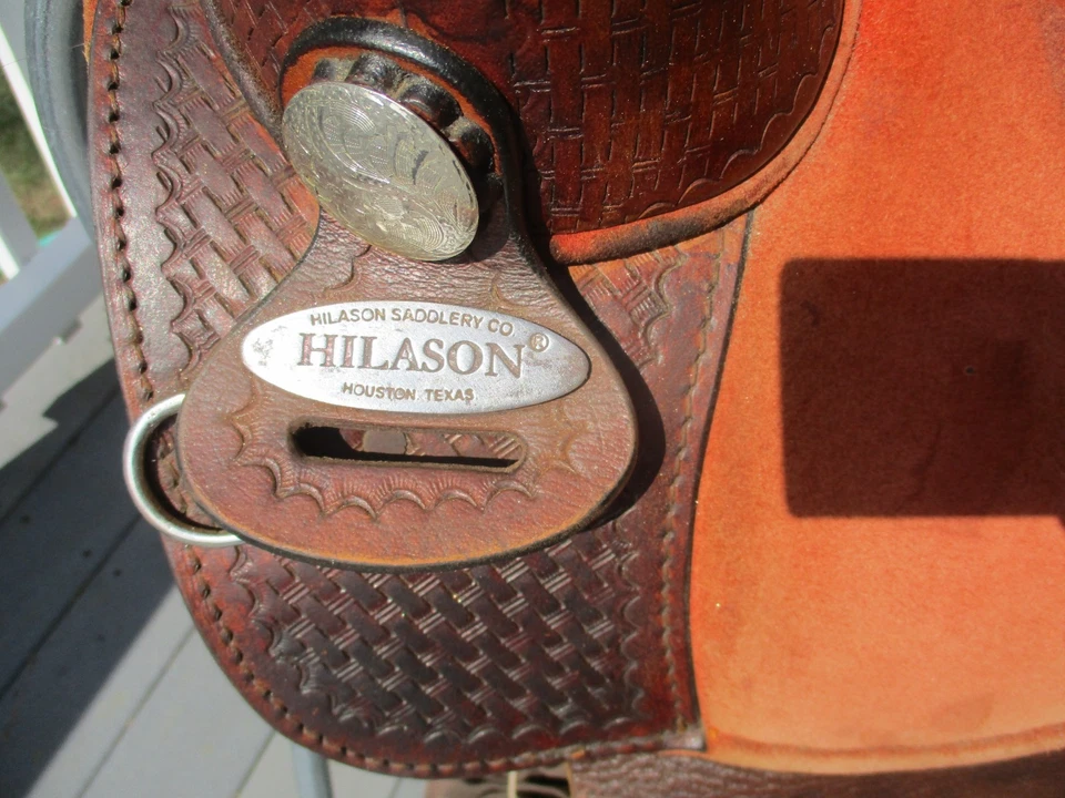 17'' HILASON TREELESS WESTERN SADDLE - Image 3 of 4