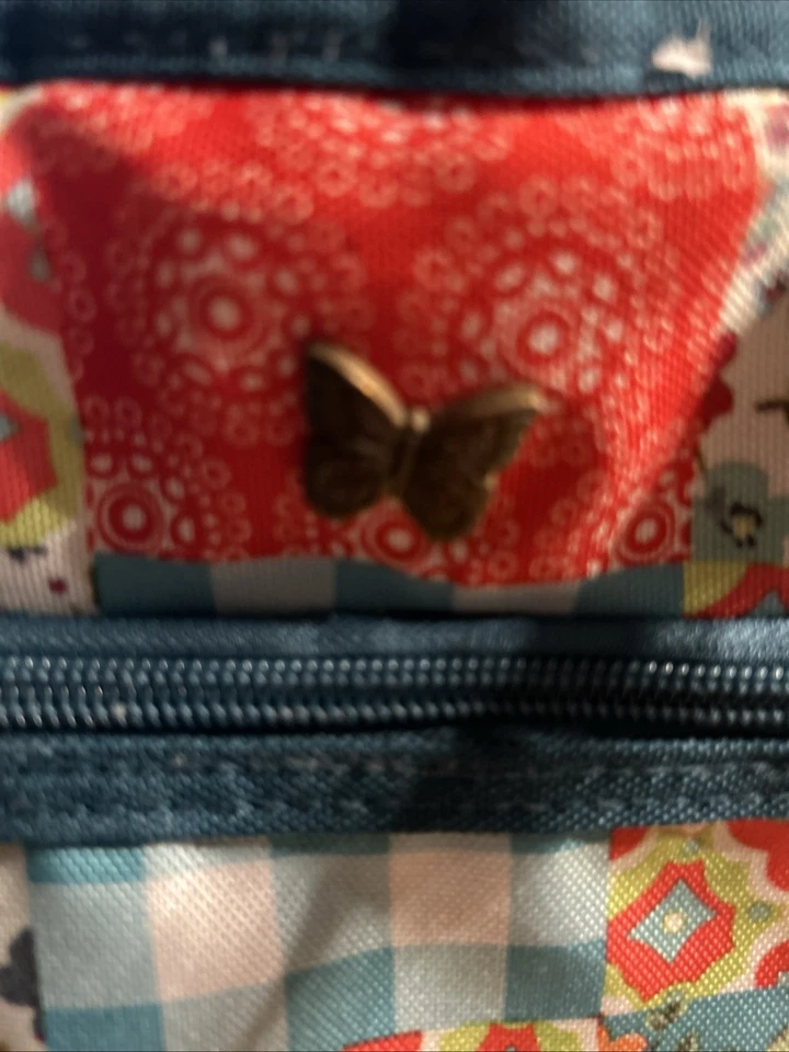 Pioneer Woman Lunch Tote Large Blossoms Patchwork EUC - Image 2 of 4