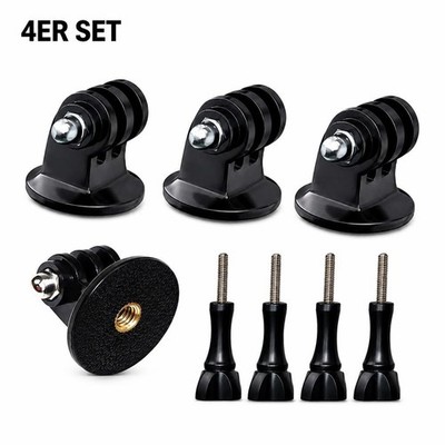 4x GoPro Stativ Adapter 1/4 Zoll Tripod Mount Action Cam Halterung Set