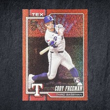 Cody Freeman 2026 Topps Red Sandglitter /5 #224 RC Rangers