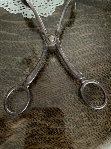 Sheffield England Silver Plate Salad Tongs Scissor Style Vintage EPNS - Picture 16 of 18