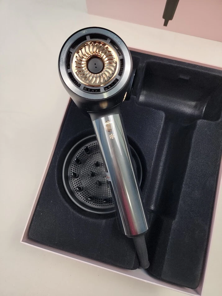 Secador de pelo iónico profesional ELLA BELLA detección AI con difusor - caja abierta Foto 4 de 4