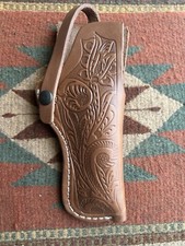 Leather Field Holster Floral FITS Colt Kimber Springfield Model 1911 with Optic