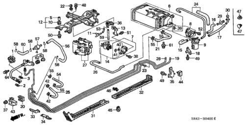 Tubo de combustible Stay B para Honda (N/P 17762-S84-A00)