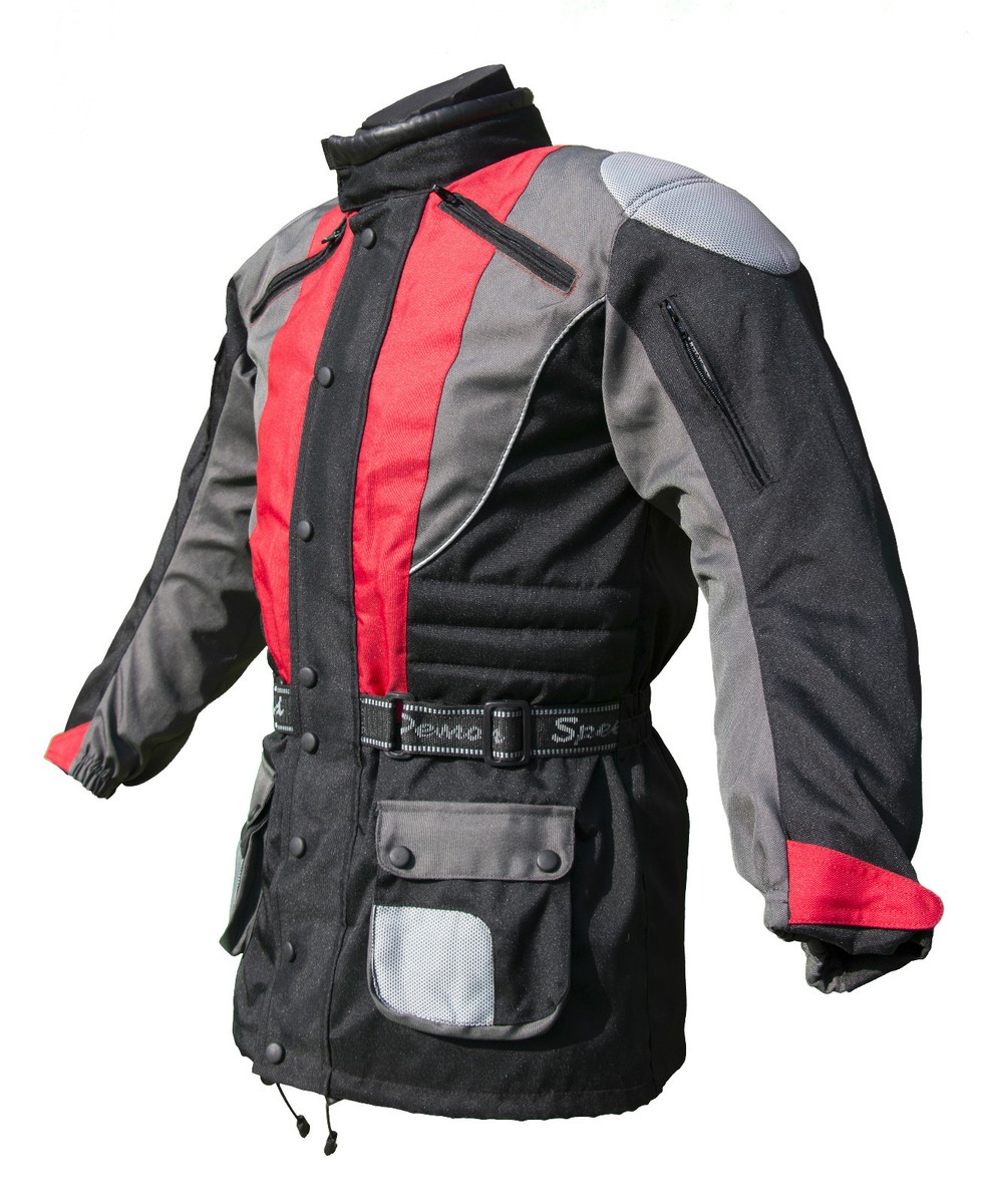 Baby Biker Kids Childs Childrens Motorcycle Motorbike Cool Textile Jacket  Red T